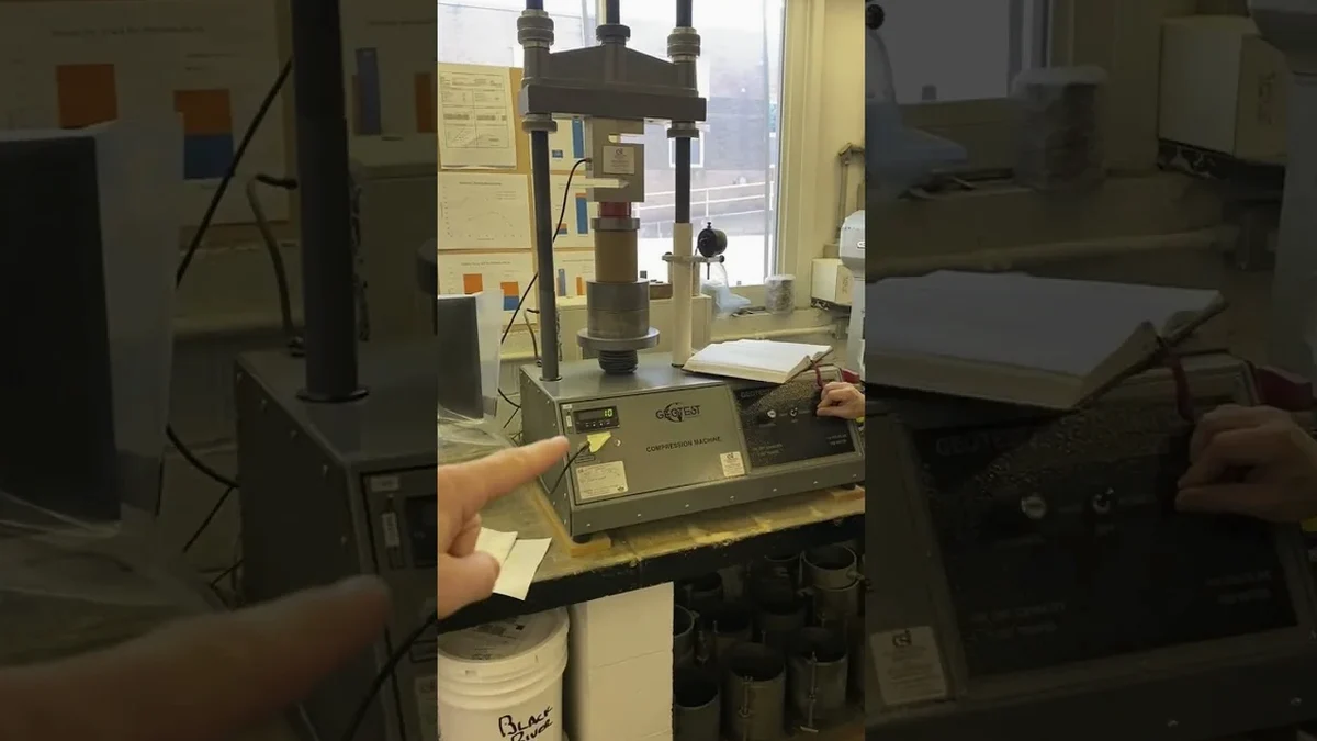 Illustrative image of Unconfined compression test (UCS) in Sunnyvale
