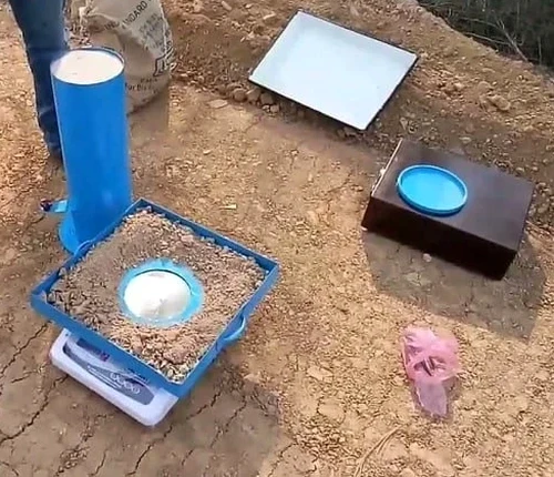 Illustrative image of Field density test (sand cone method) in Sunnyvale