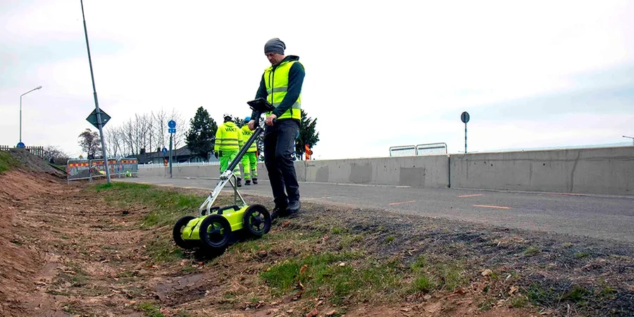 Illustrative image of GPR (Ground Penetrating Radar) survey in Sunnyvale